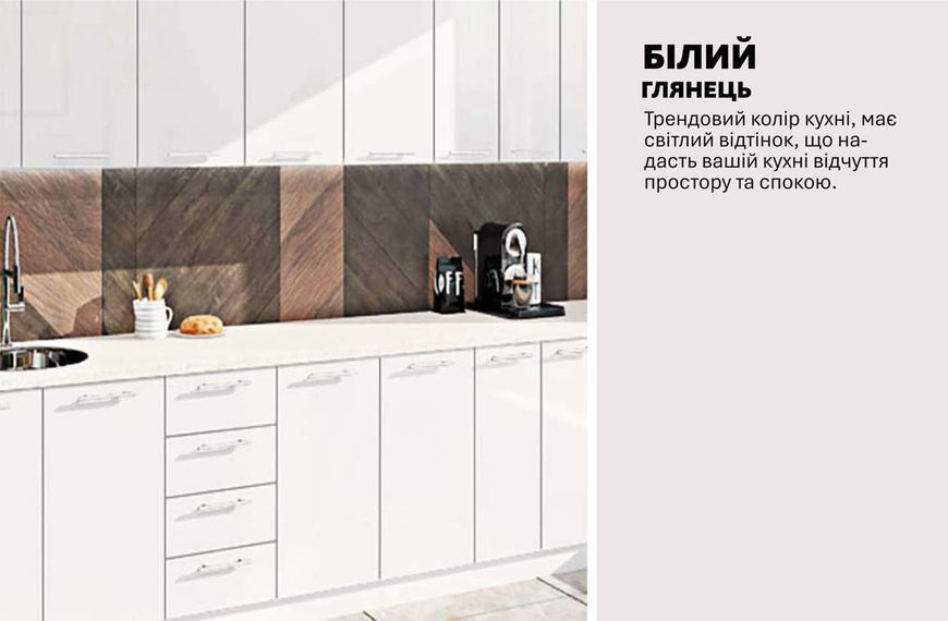 Кухня "Фарбований високий глянець" 3,0 м 411826 фото