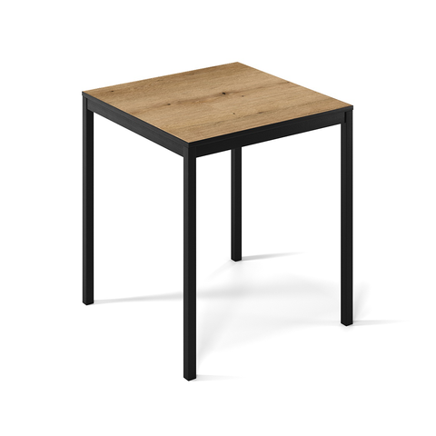 Обідній стіл Art in Head Brevity Loft mini 670х750х670 Дуб Евок/Чорний метал (TB03100000030) 8414823 фото