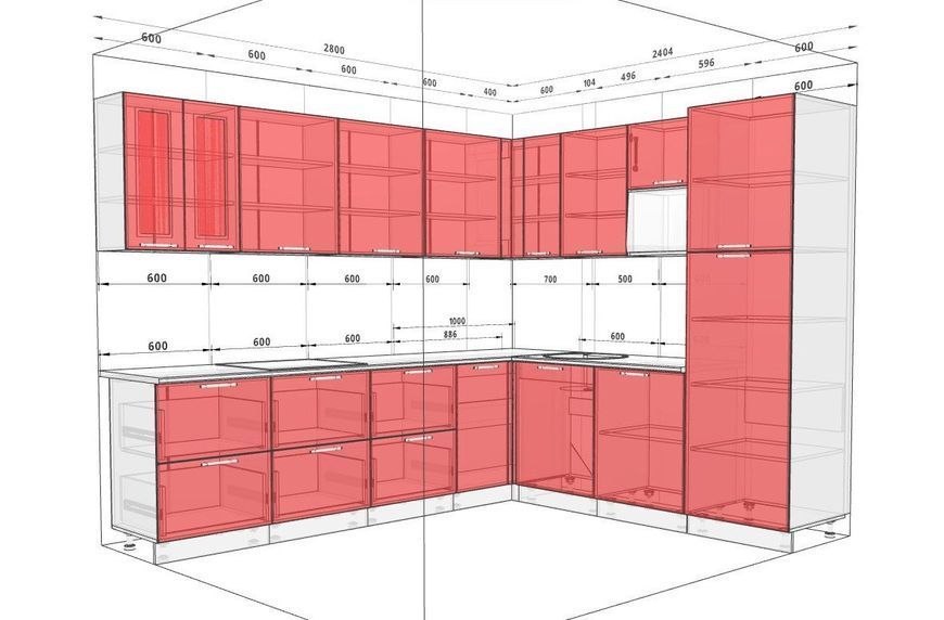Кухня "Sigma ручка" 2,8 х 2,4м кутова 416999 фото