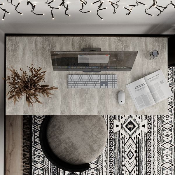 Письмовий стіл Art in Head Brevity Loft standart 1400х750х670 Ательє світлий/Білий метал (TB04040000010) 1522028936 фото