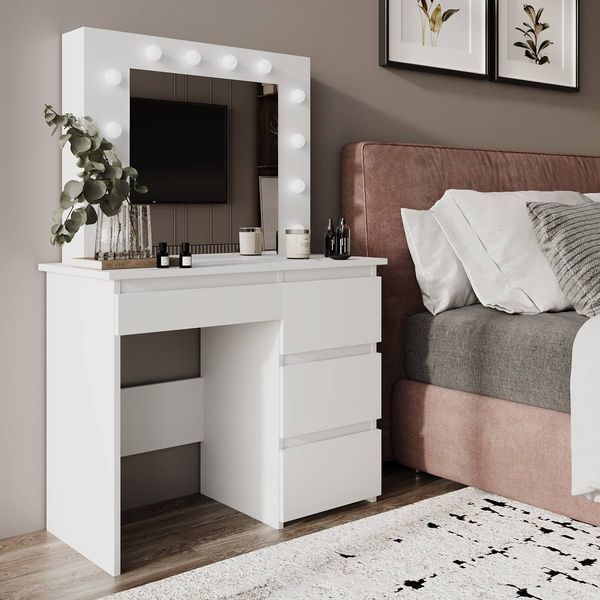 Стіл туалетний Art in Head Beauty 940х430х1400 Білий діамант (TB31010100000) 1TB31010100000 фото