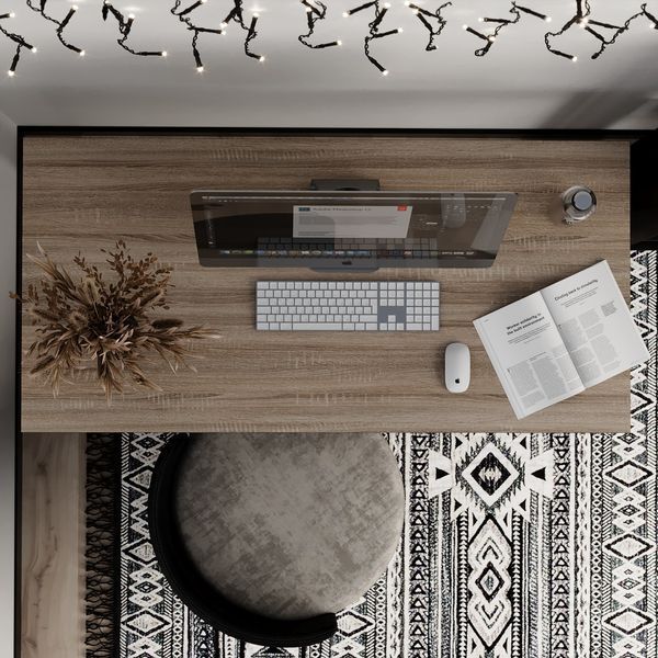 Письмовий стіл Art in Head Brevity Loft standart 1400х750х670 Дуб вінтаж оксид/Чорний метал (TB04090000030) 1522028812 фото