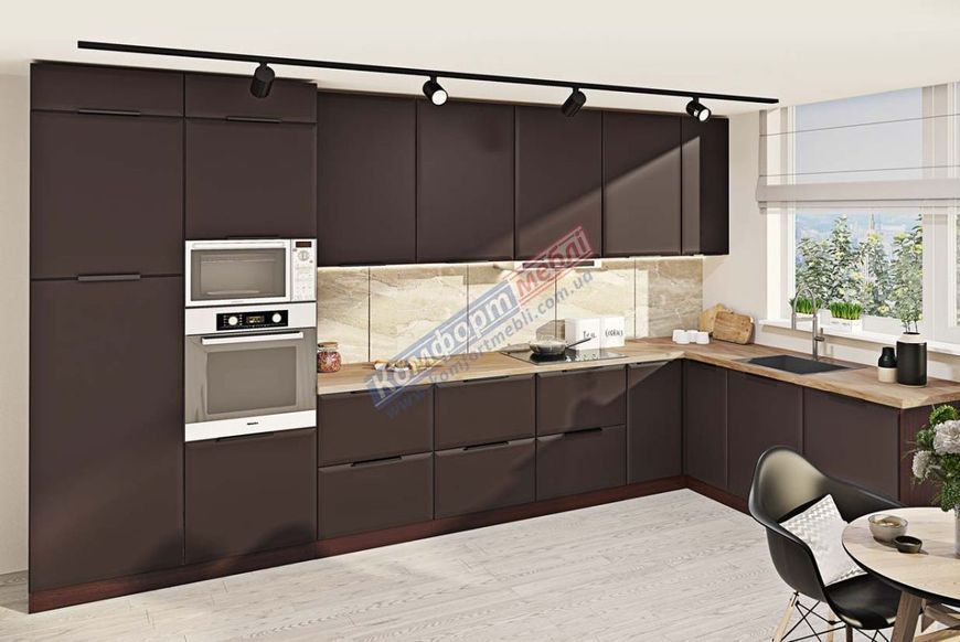 Кухня "Хай-тек" 5,3м з кухонним островом 423380 фото